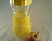 Kitsch 1970's bright sunshine yellow juice pitcher-vintage juice server