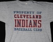 Gray Cleveland Indians Size M