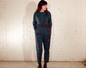 PAISLEY Jumpsuit - 80s Diane Von Furstenberg - Medium