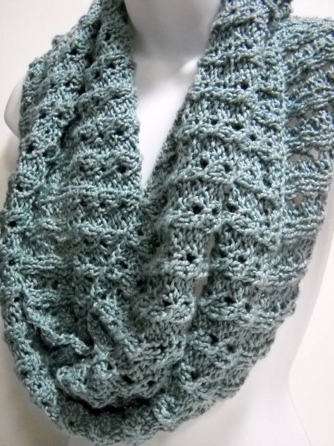 Handknit Cowl/Scarf All Cotton