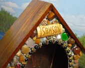Bird House Dog Theme mosaic garden stones