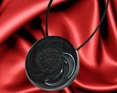 Ponytail Holder Hair Accessory - Vintage Bakelite  Button, Singlet