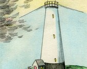 Original ACEO Painting -- Waiting for the storm