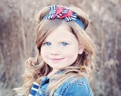 Celebration Ribbon Headband in Nautica Stripe