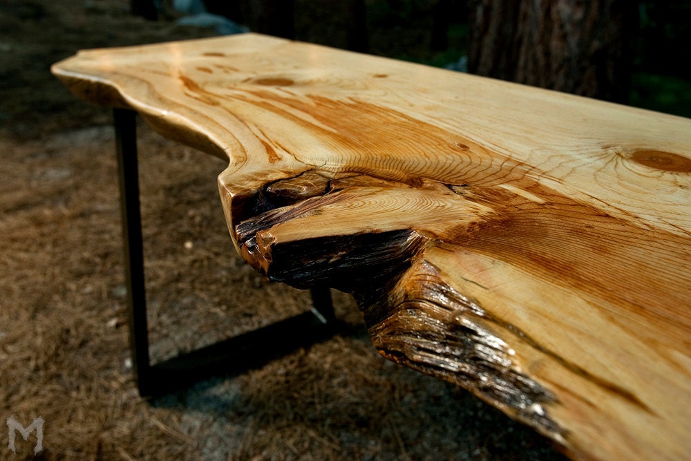 Lodgepole Pine Slab Console Table
