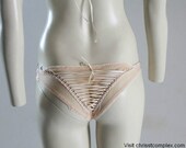 Valentines Lingerie Victorian Vintage Panties Knickers Sheer French Lace up Corset Ribion - Chrisst - SPECIAL ONLINE PRICE