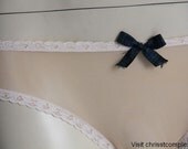 Valentines Lingerie Victorian Vintage Panties Knickers Sheer French Lace up Corset Ribbion - Chrisst - SPECIAL ONLINE PRICE