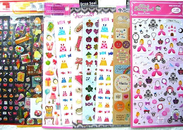 Cute Girl  Sticker  Set 9 Different Sets 10 Sets Total (S69)