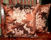 Decorative Pillow Covers - Pair of 18inchx18inch - Copper