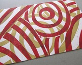 Abstract Concentric Circle Lino Print