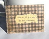 Live As If ID,Bus or Metro Pass,Library CardHolder / Wallet