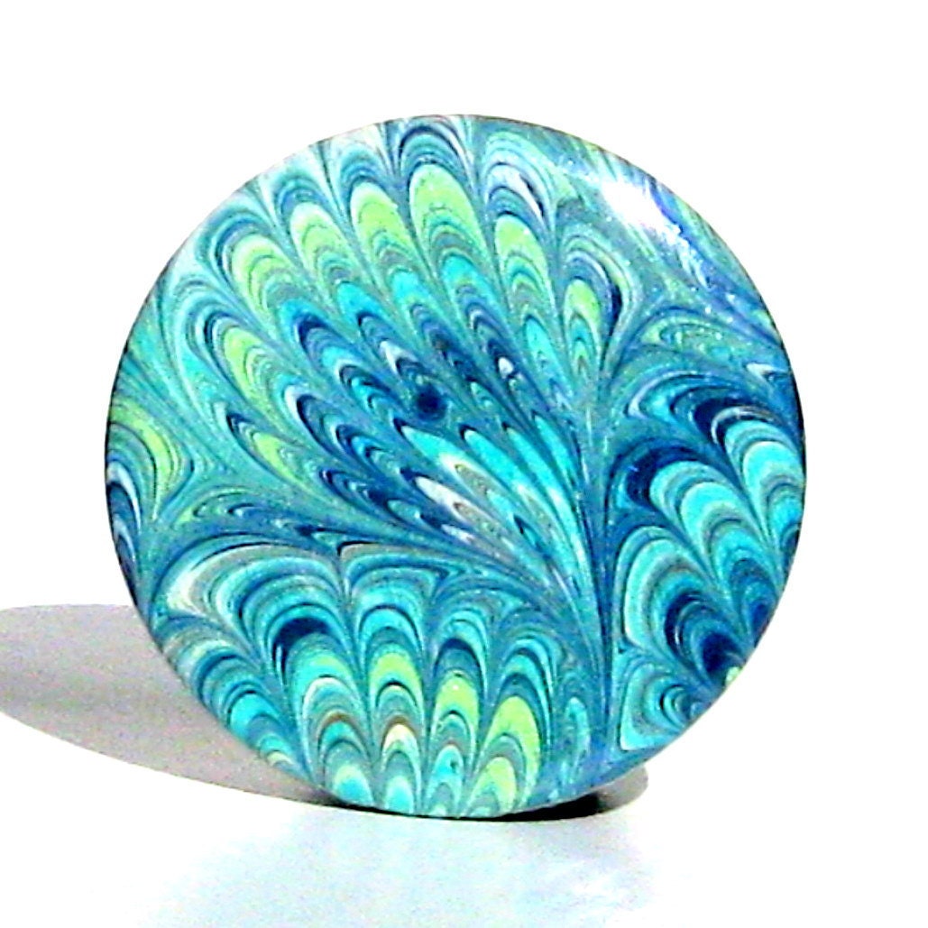 Buy 3 Get The 4th Free - Peacock Tails Pocket Mirror  - with gift bag