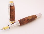 Paela Burl Wood Statesman Fountain Pen (Handmade in USA)