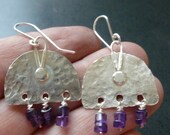Old World Style Amethyst earring