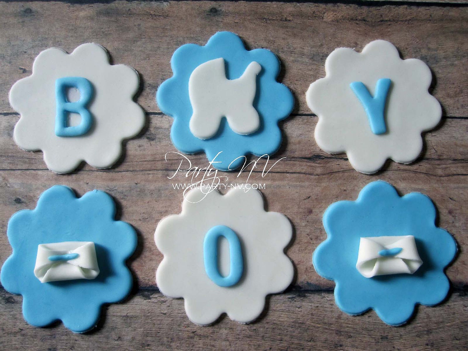EDIBLE (Fondant Cupcake/Cookie Toppers) - BOY -or- GIRL Il_170x135