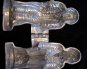 FOR ANKIE Vintage Pewter Ice Cream Mold--George Washington RARE