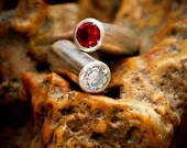 Garnet and Diamond 6 Gauge Two-Sided Reversible Plugs
