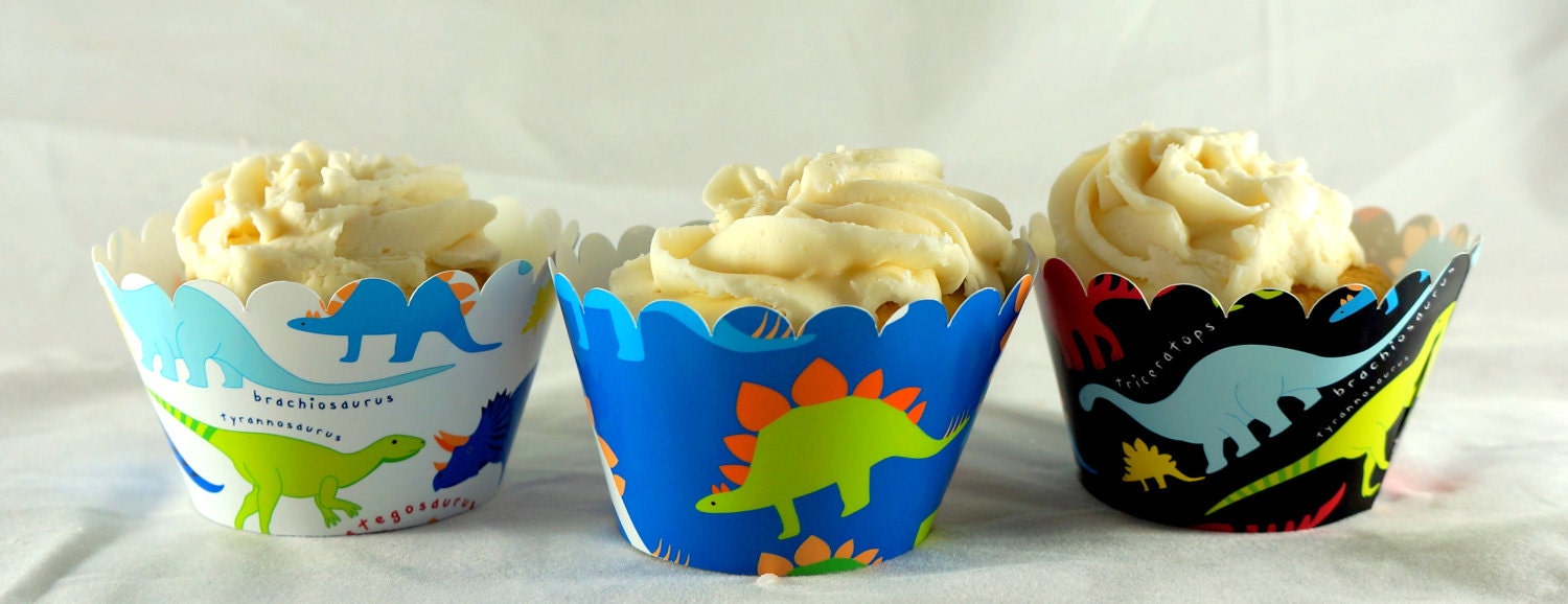 Dinosaur Cupcake Wrappers 2