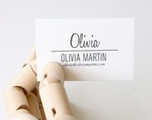 Olivia: Letterpress Calling Cards - Set of 50