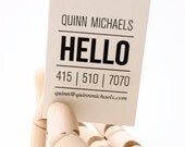 Quinn: Letterpress Calling Cards - Set of 50
