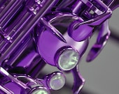 Saxaphone Keys in Purple 8x10
