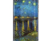 Starry Night Over The Rhone Art - Apple iPhone 4 / 4S Clear HARD Case