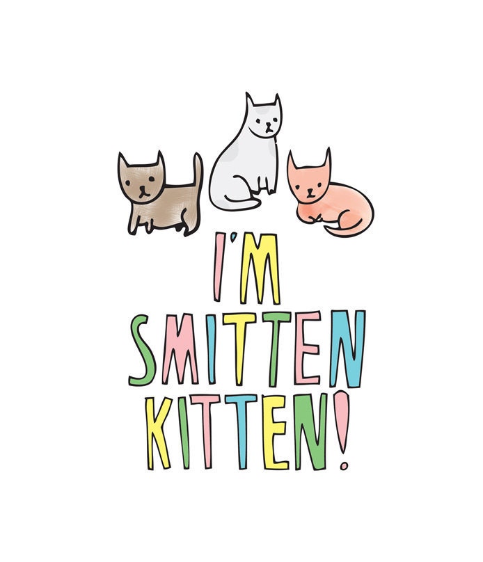 Romantic Card - I'm Smitten Kitten