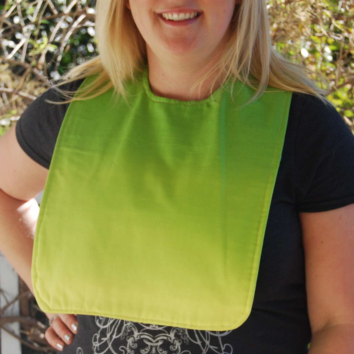 It's Not Easy Being Green Adult Bib