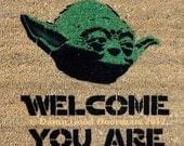 Star Wars Yoda door mat welcome you are mat gifts under 50