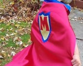 Personalized Super Hero Cape custom monogram superhero