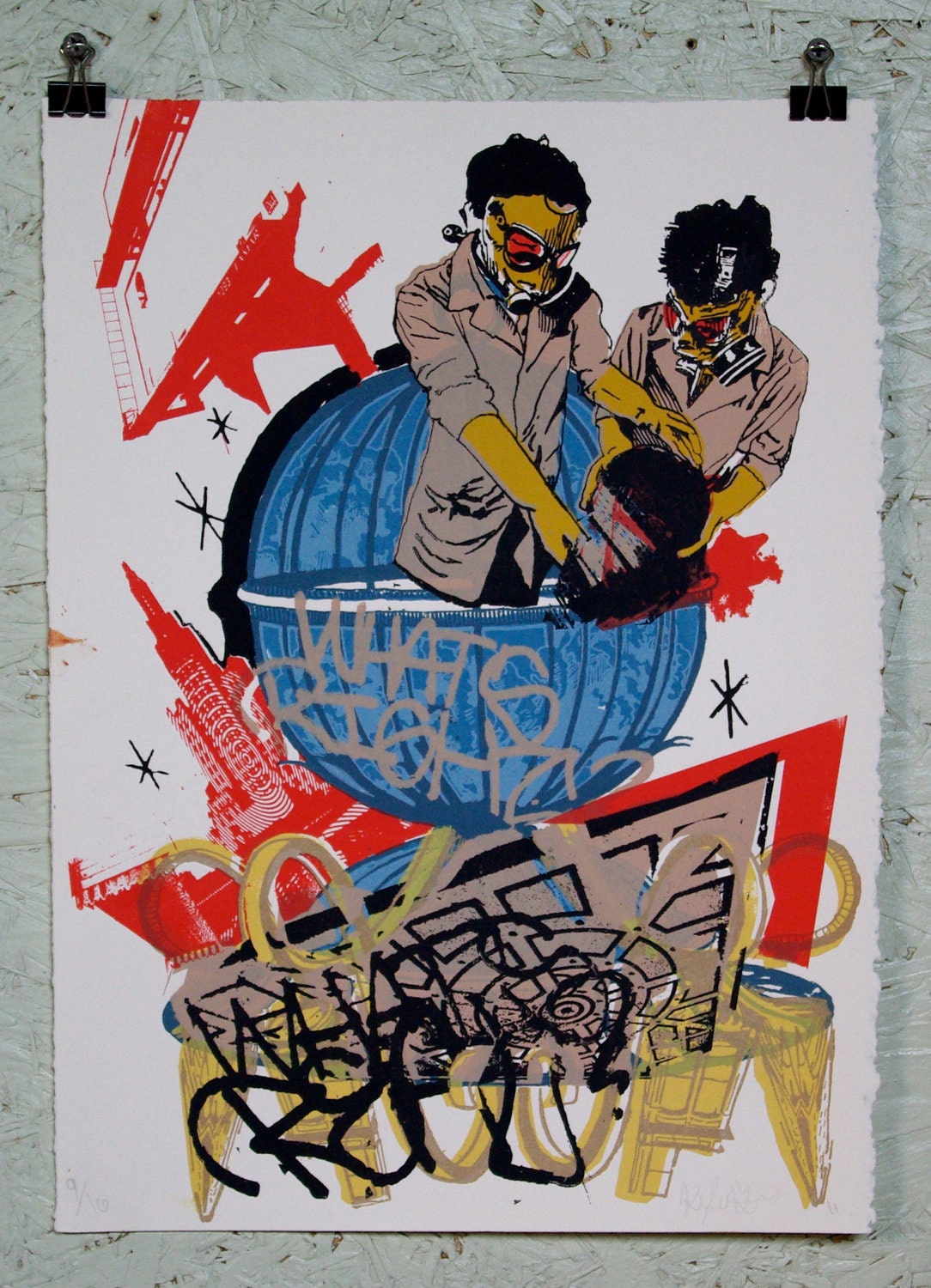 What's Right, What's Real... screen print