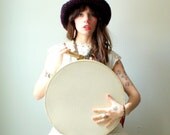 Floppy Boho Winter Hat, Eggplant