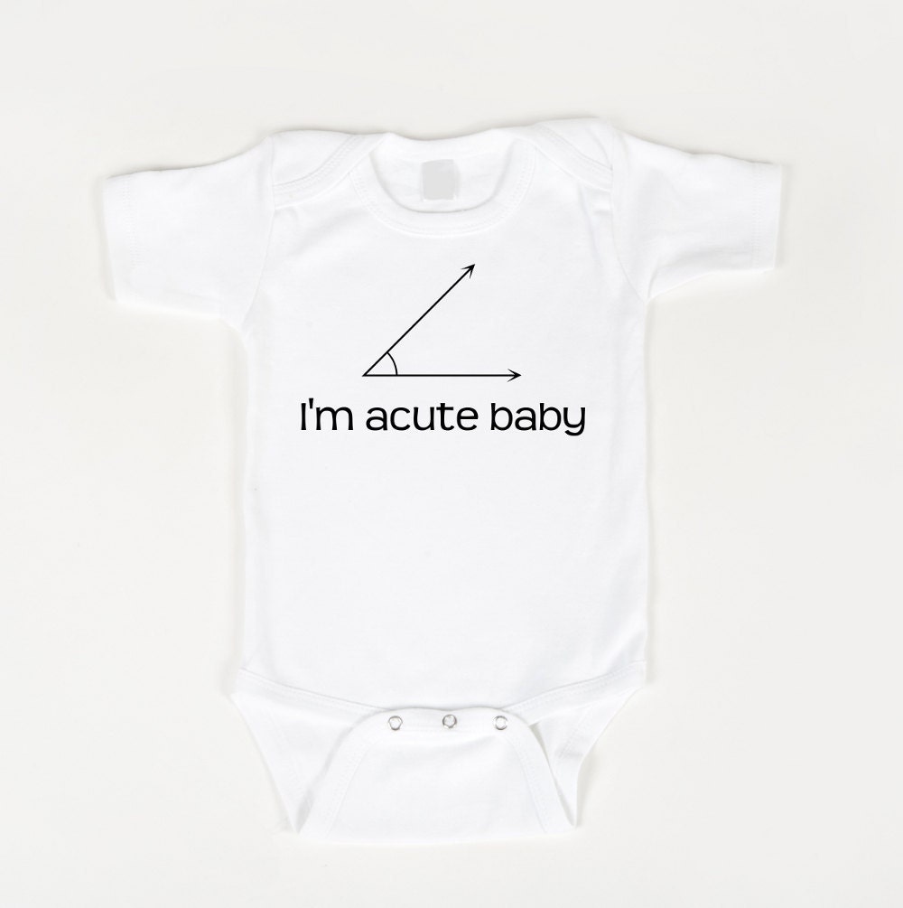 Math geek Onesie I'm acute baby