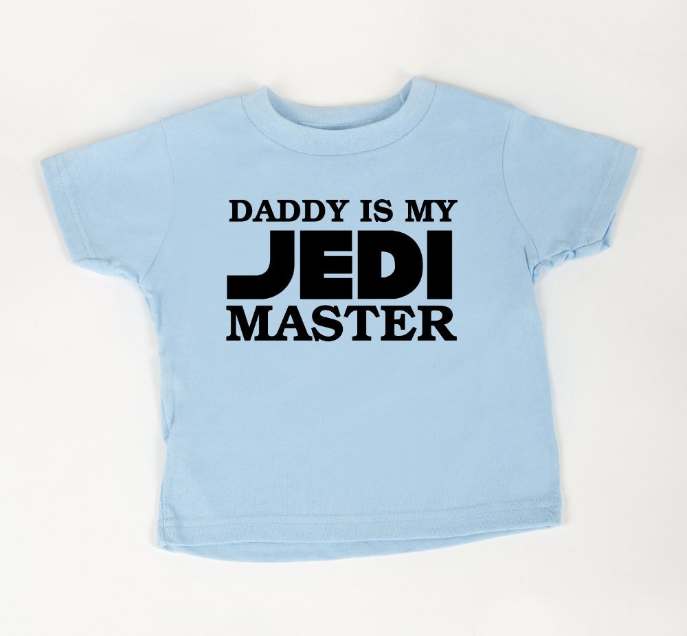Daddy is my Jedi Master Toddler Shirt (Blue)