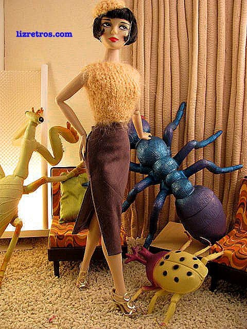 Mohair Sweater and Skirt set for Gene and pals by RETROS FREE Shipping US