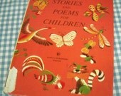 stories and poems for children, vintage 1982 children's book