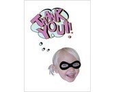 Superhero Thank You Card (Girl)