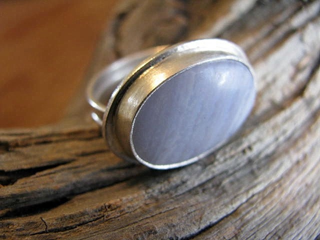 Blue Lace Agate Ring