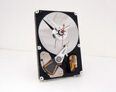 Recycled Computer hard drive Clock