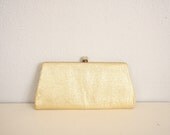 1960s Golden Cocktail Purse // Vintage Golden Chain Opera Handbag