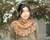 Fringy - Lace neckwarmer AlpacaXMerino blend