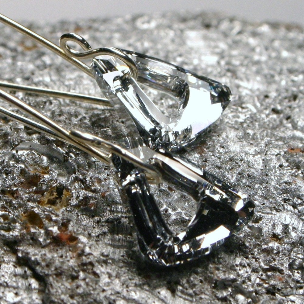 Hemlock ... Metallic CAL Swarovski and Sterling Silver ... Earrings
