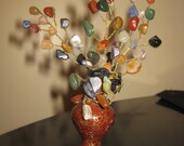Miniature  Vase  filled with gem stones