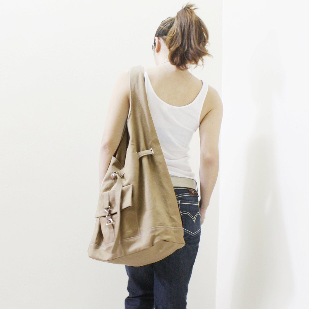 KINIES Starz in KHAKI - Stylish Hobo Bag / Single Strap Shoulder bag