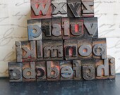 Metal Letterpress Set - Complete Lower Case - 36 pt