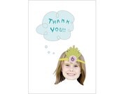 Mermaid Thank You Card - Custom Made Just For You Within Hours