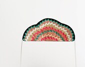 pencil shreds. cloud pendant. native patterns. geometric jewelry. boho chic. teal pink white black