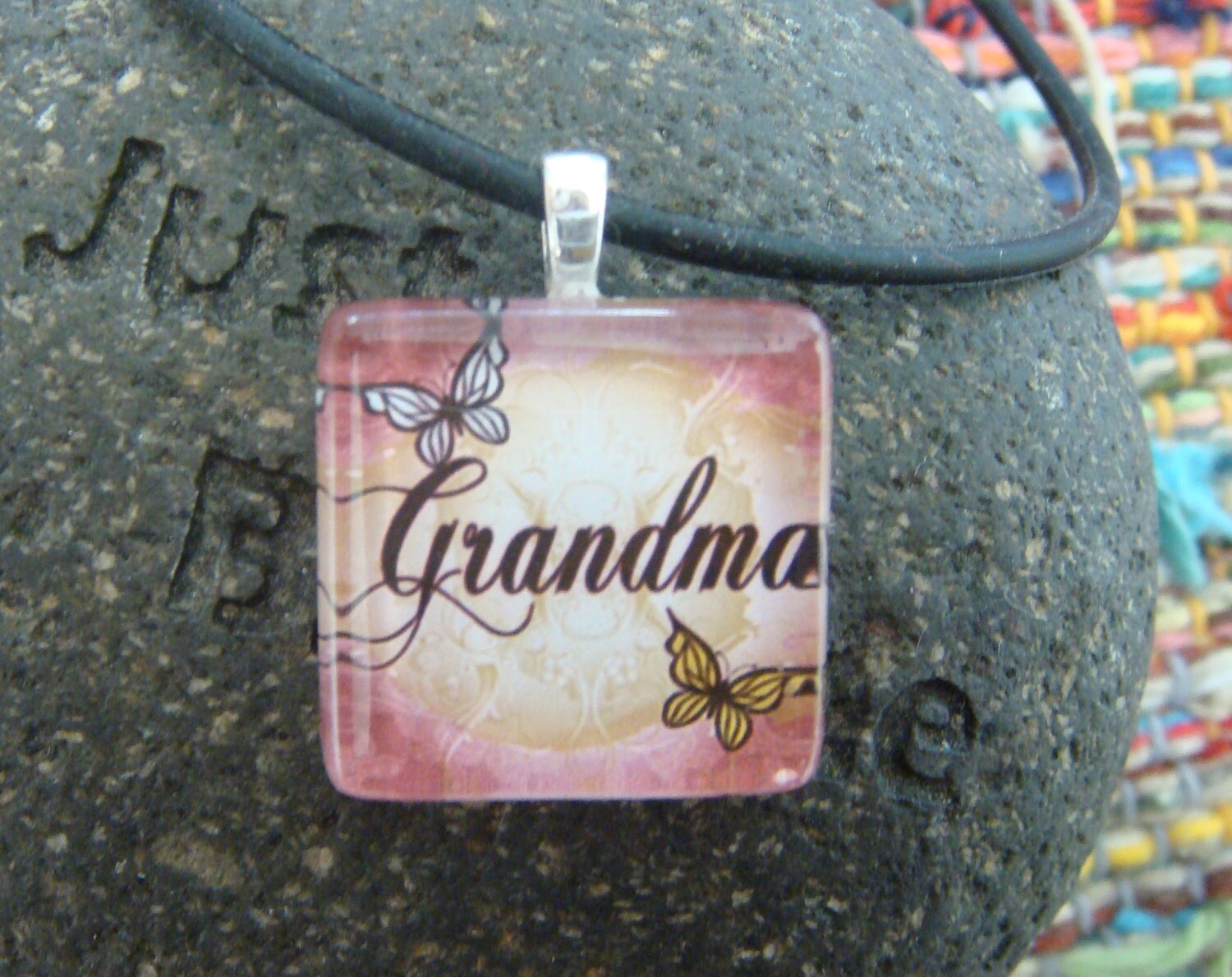Grandma - Glass Tile Pendant