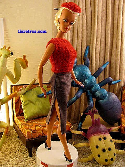 Sweater Skirt set for Lalka, Barbie and pals by RETROS  Free Shipping in US