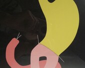 Mid-Century Medical Serigraph Silkscreen Pop Art Eames Era Space Age Modern